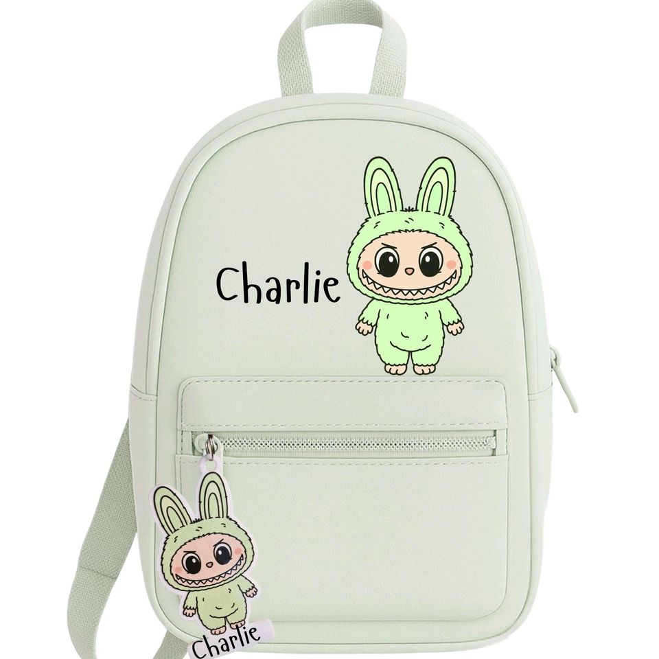 Personalised Labubu Monster Backpack - with Custom name
