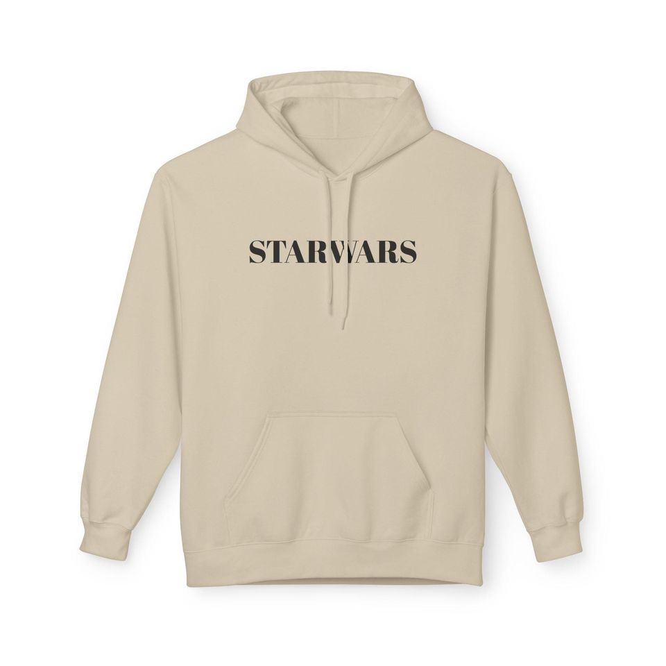 Star Wars Hoodie - Darth Vader vs Luke Skywalker Graphic Design - Unisex Beige Pullover