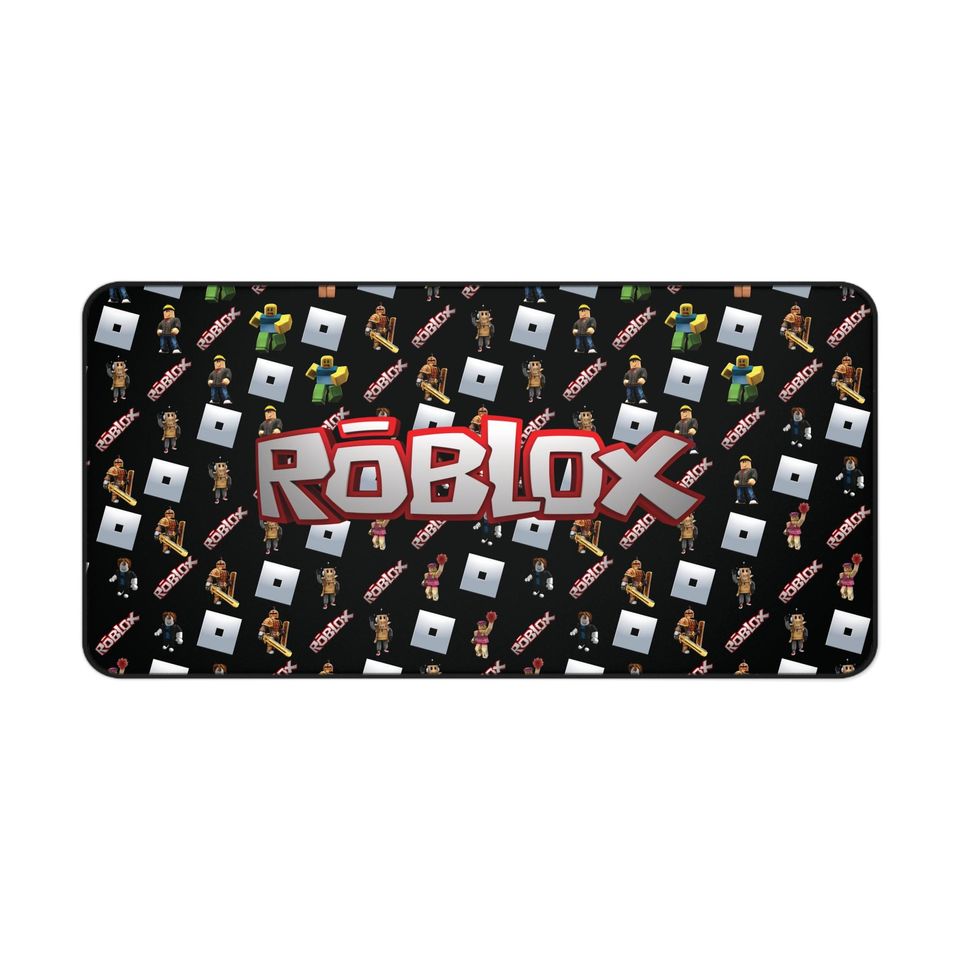 Roblox mouse pad large - gaming pad with iconic avatars & Roblox logo