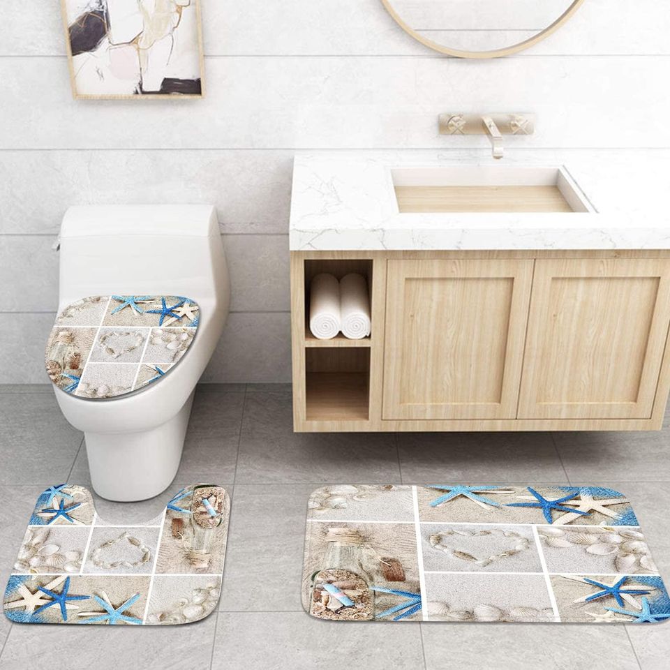 Britimes 4 Piece Shower Curtain Sets