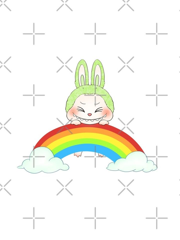 rainbow Labubu A-Line Dress, Gift for Her