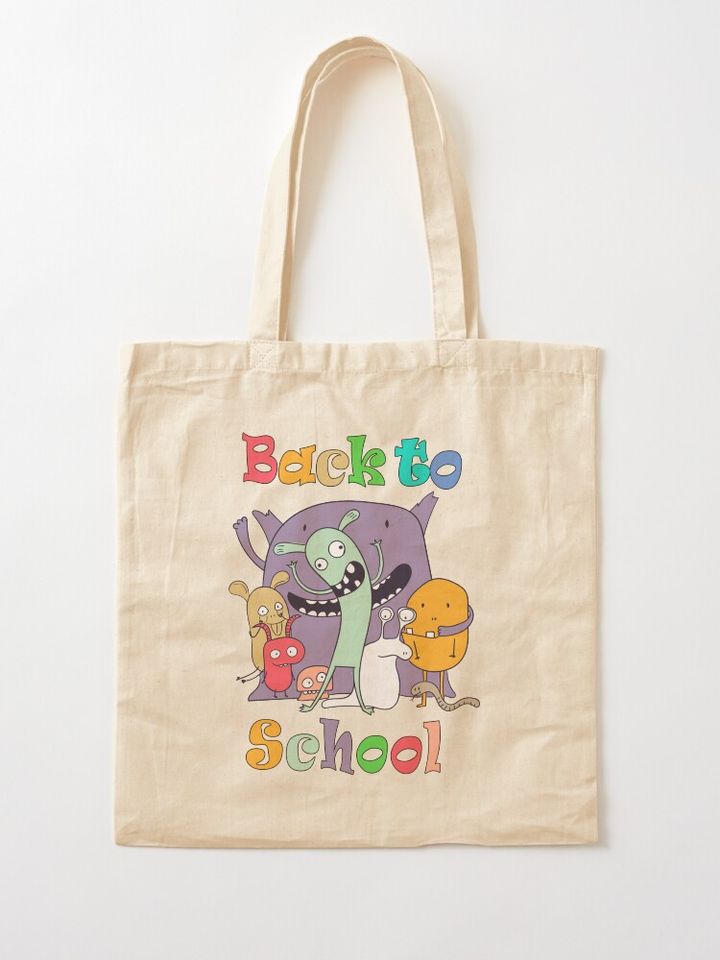 Preppy School Supplies Tote Bag