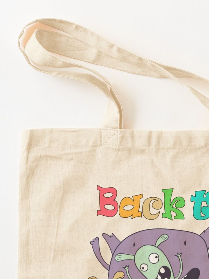 Preppy School Supplies Tote Bag