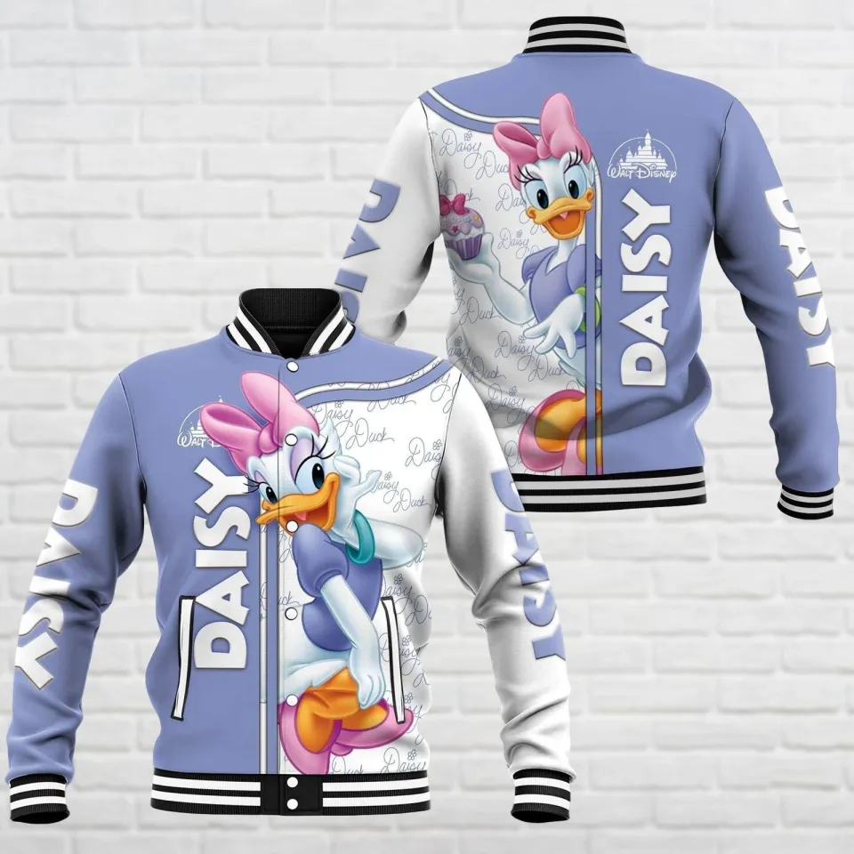 Adorable Daisy Duck I Am A Total Fashionista Duck Love Baseball Jacket