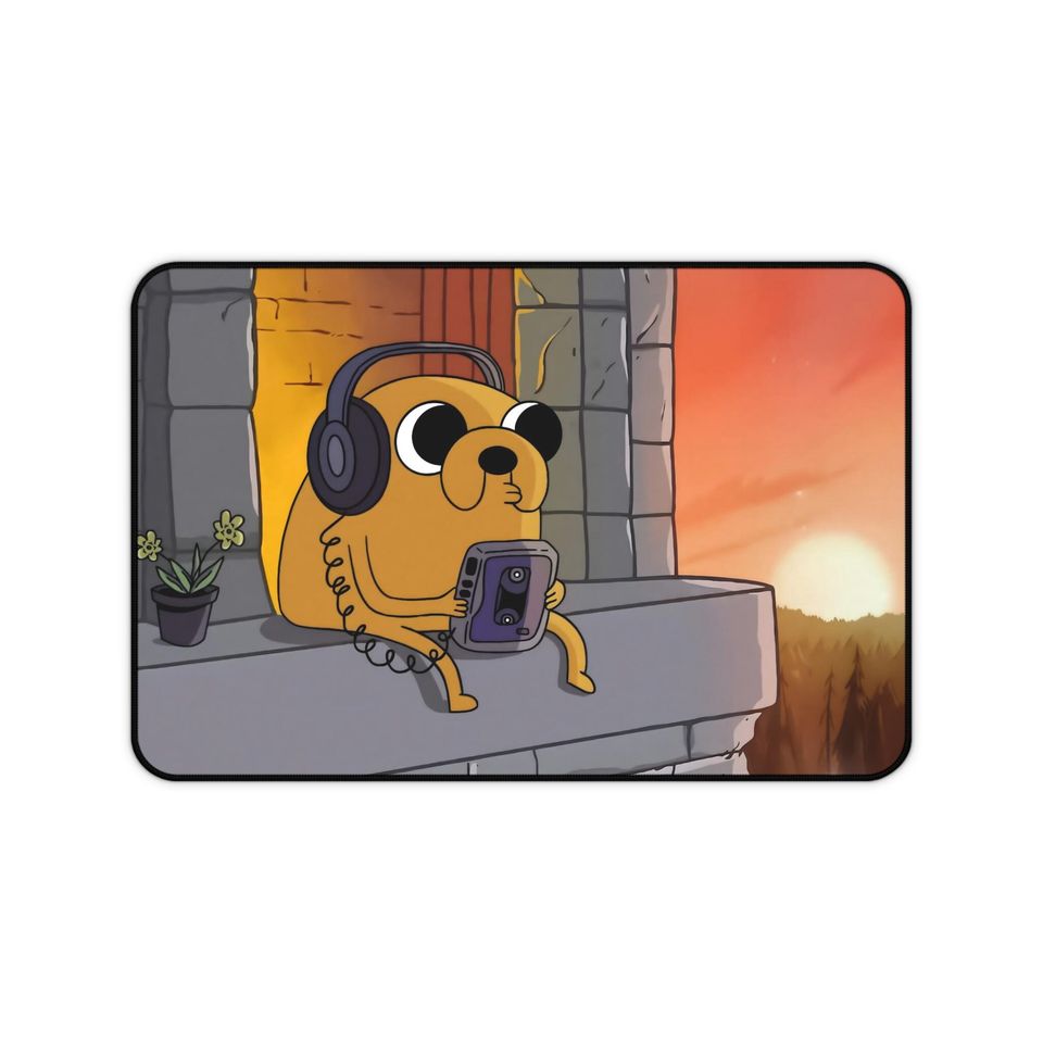 Adventure Time Jake Desk Mat | Cute Jake | Lofi | Aesthetic Mousepad