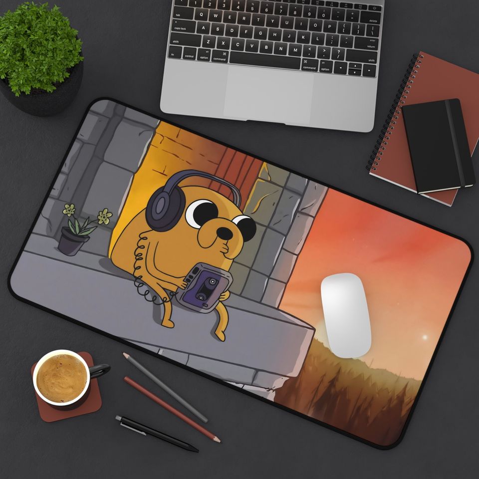 Adventure Time Jake Desk Mat | Cute Jake | Lofi | Aesthetic Mousepad