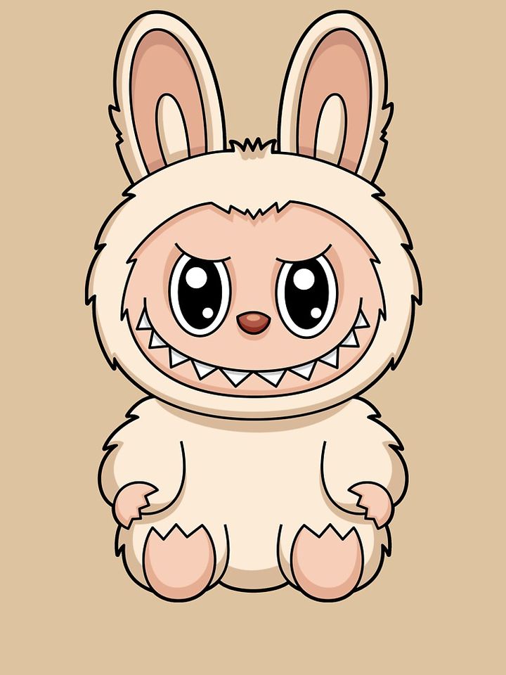 Labubu Soymilk Cute Character Pullover Hoodie