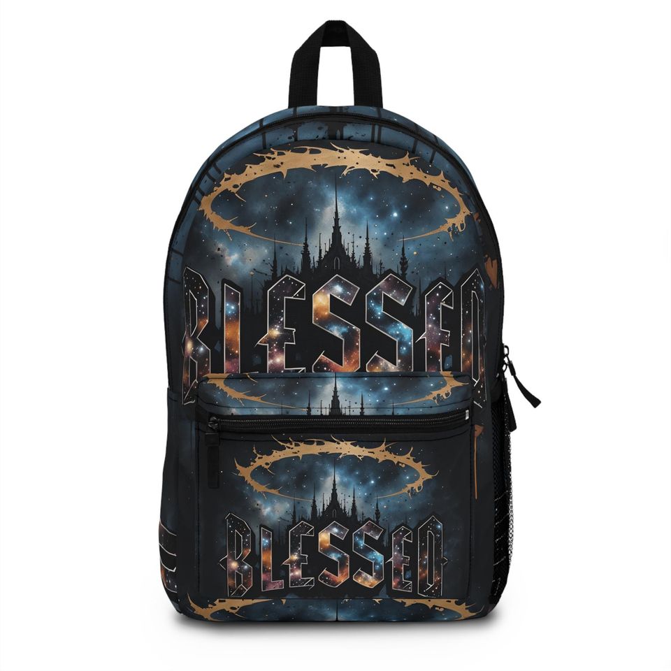 Galactic Blessed Backpack - Cosmic Design for School, Travel, Daily Use, Adventure Gift
