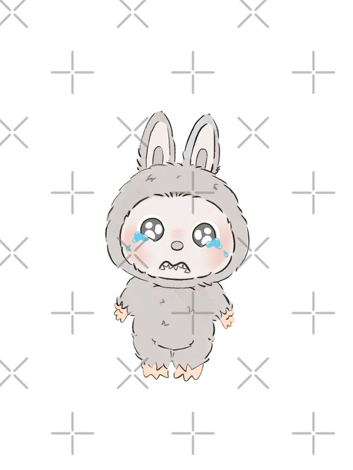 Labubu Design (sad) A-Line Dress, Gift for Her