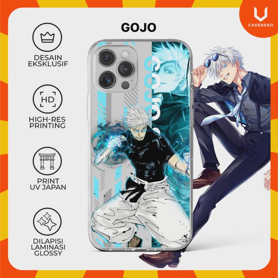 Caseneko Case Gojo Satoru, Yuta Okkotsu Yuji Itadori Nobara Kugisaki Yuki Tsukumo Jujutsu Satoru JJK Anime Game Phone Casing Custom