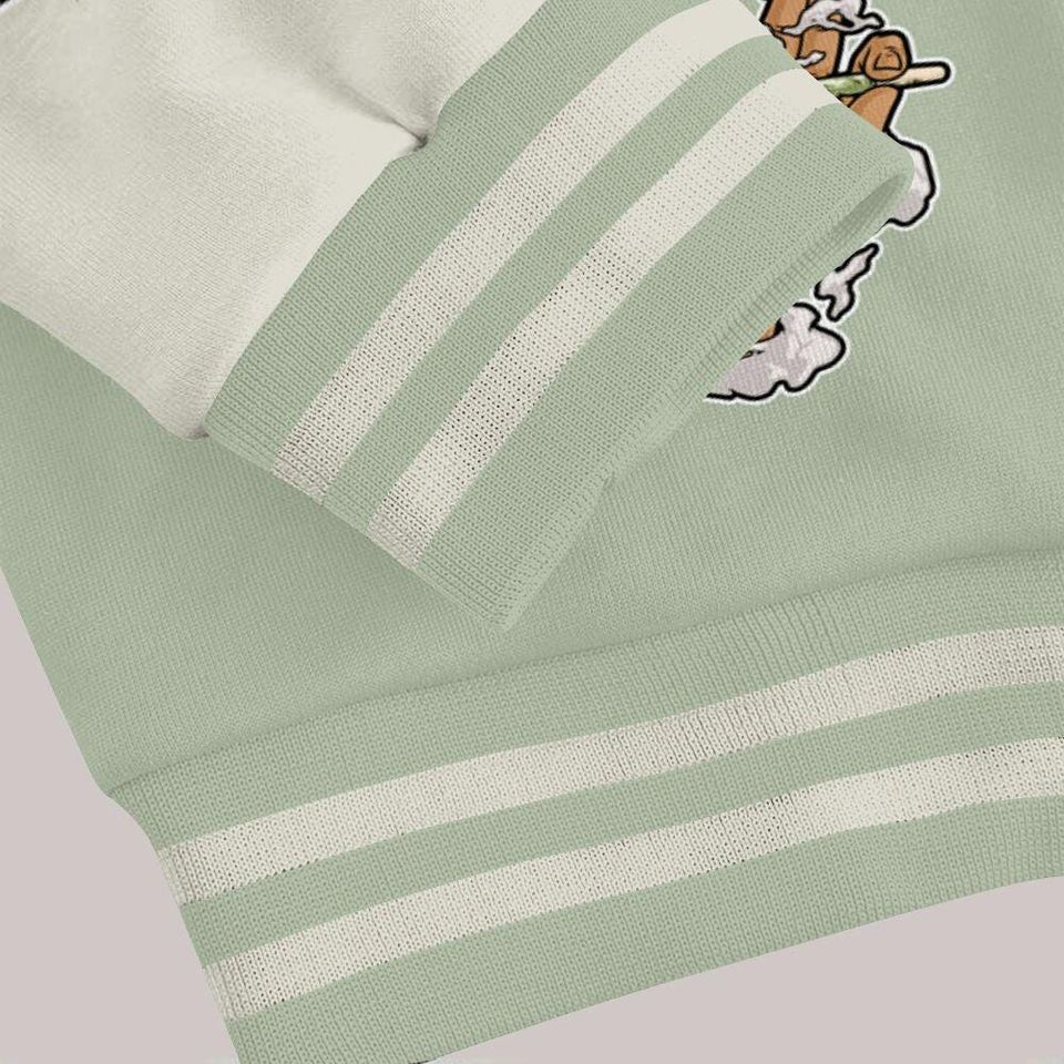 Seafoam Sail 4s Varsity Jacket, Friday Sneaker Stress Style All Over Print Baseball Jackets