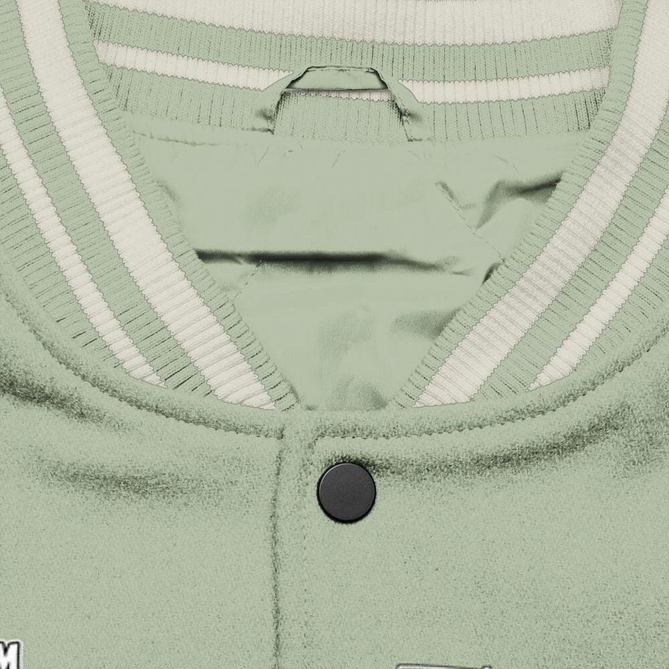 Seafoam Sail 4s Varsity Jacket, Friday Sneaker Stress Style All Over Print Baseball Jackets