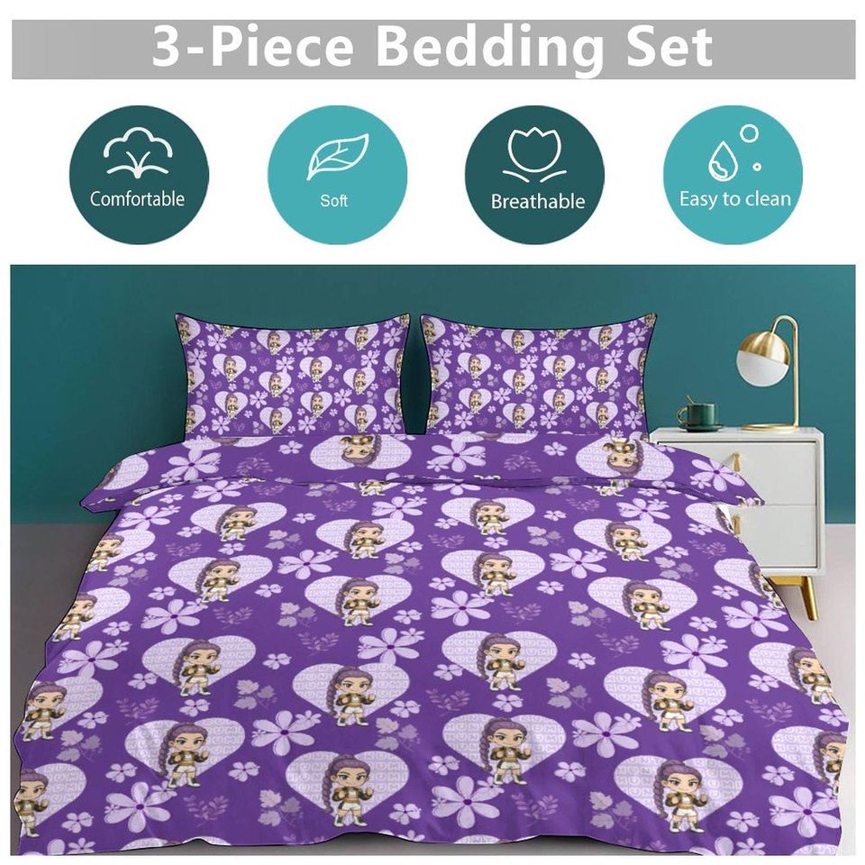 Rumi KPOP Demon Hunters 3-Piece Bedding Set