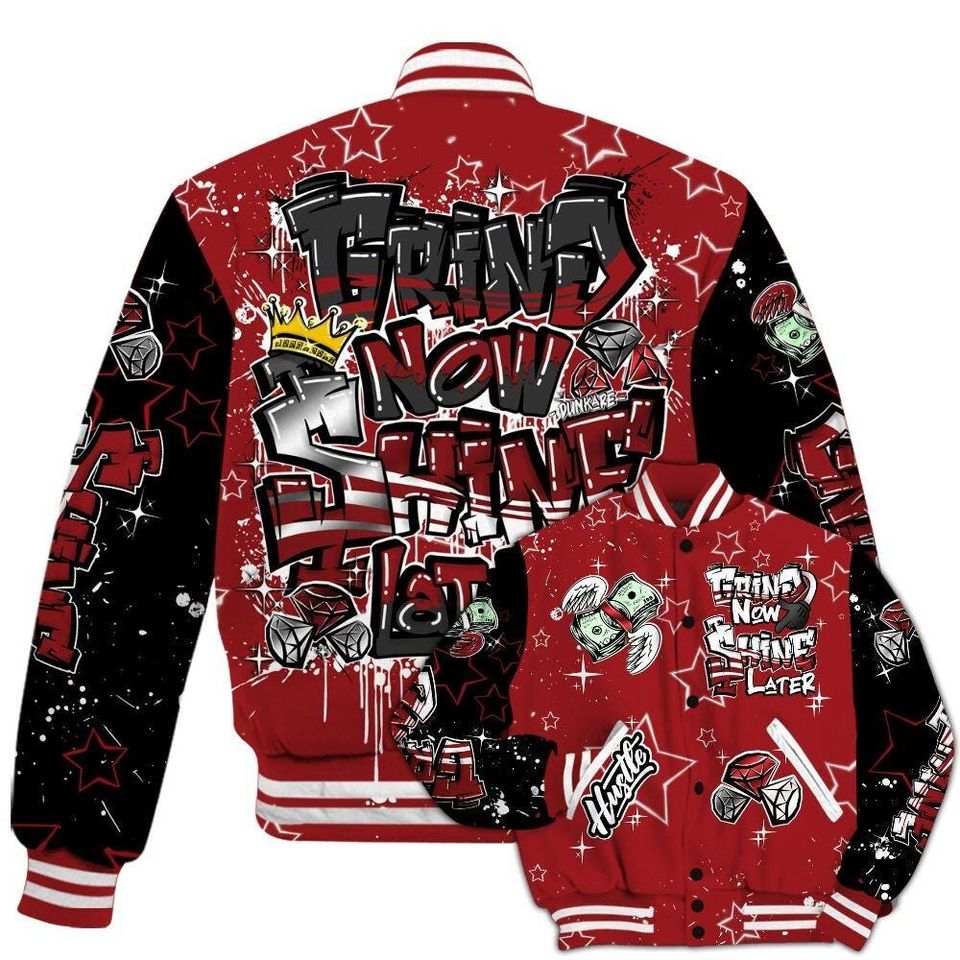 Jacket To Match Alternate Flu Game 12s, Grind2 Shine Later, Streetwear