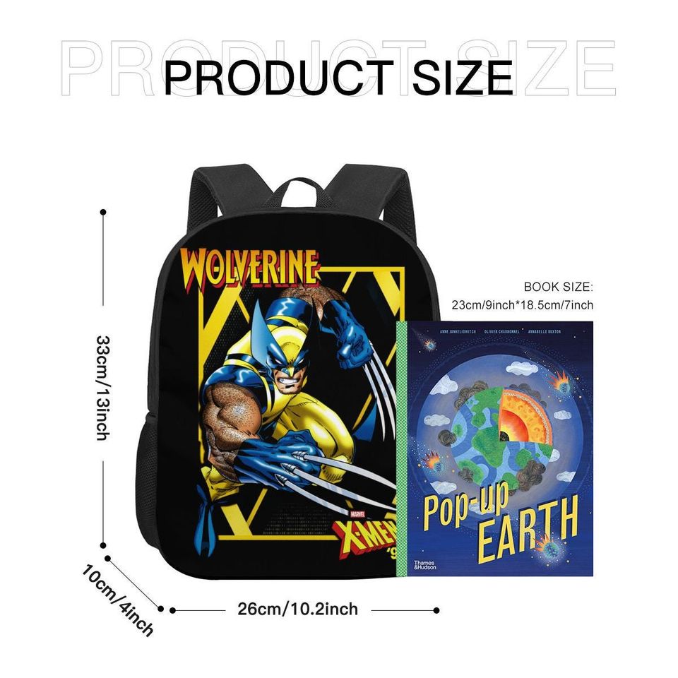 Vintage Marvel X-Men 90s Backpack, Wolverine Storm Rogue, Avengers Backpack