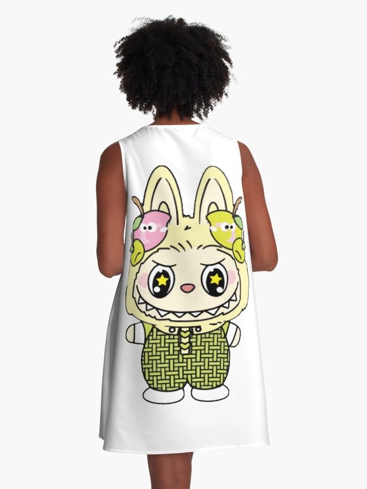Labubu A-Line Dress, Gift for Her