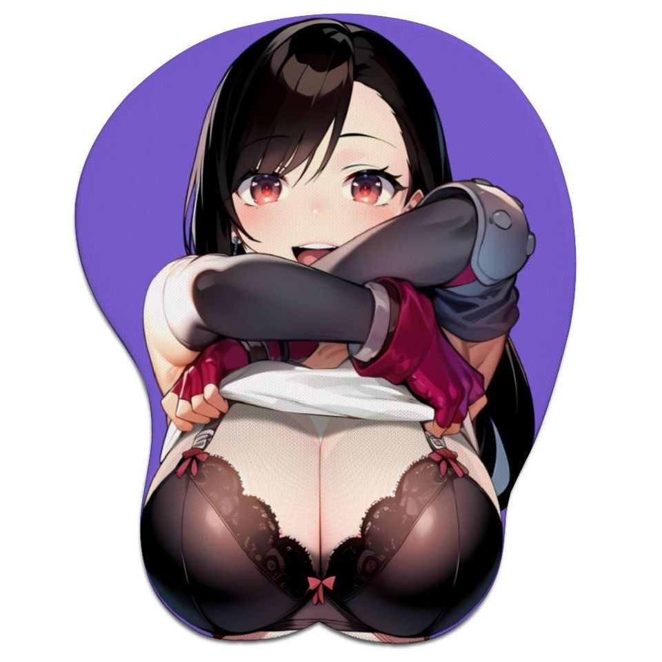 Tifa Pose C - FFVII Inspired 3D Oppai Wrist Support Mouse Pad