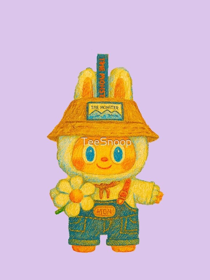 Flower Labubu A-Line Dress, Gift for Her