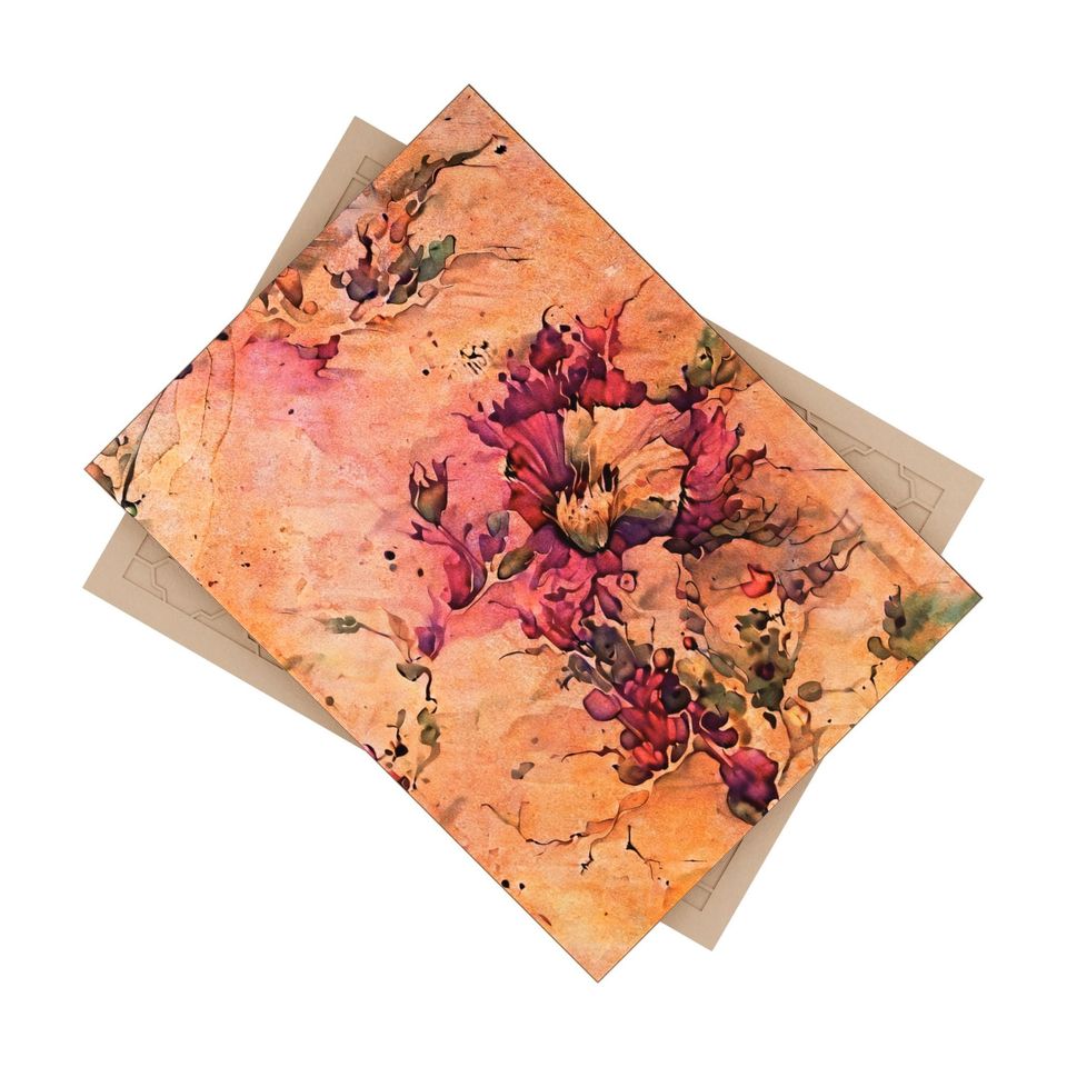 Ceramic Photo Tile - Rose of Sharon Fresco