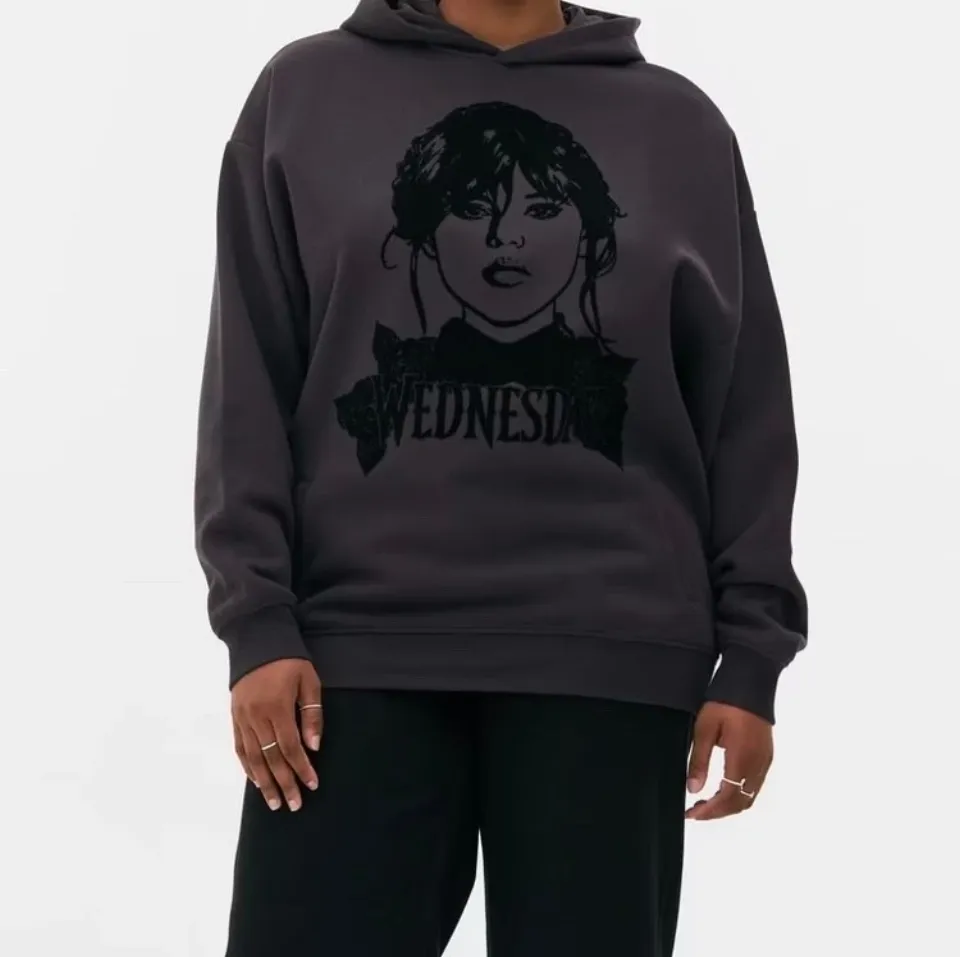 Halloween new with tag Wednesday Pullover Graphic Hoodie Primark