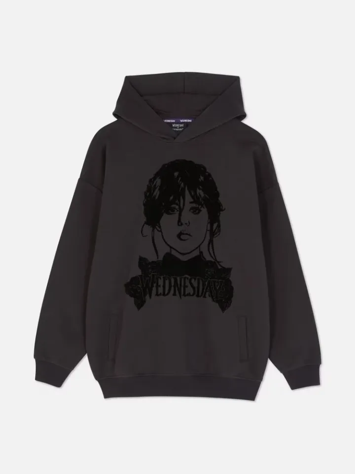 Halloween new with tag Wednesday Pullover Graphic Hoodie Primark