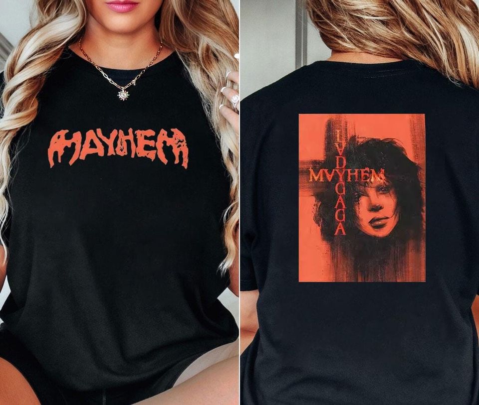 2 Sided Ld ga The Mayhem Shirt, Ld ga Fan Shirt, Ld ga Shirt, Ld ga Merch