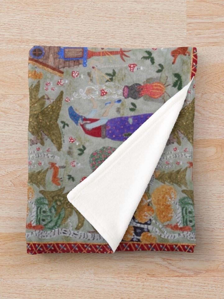 Baba Yaga’s Enchanted Forest  Throw Blanket