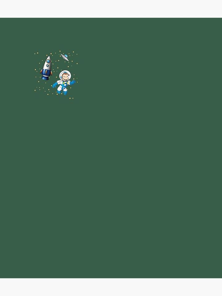 George the curious monkey astronaut cartoon in space scene for childrens room Backpack