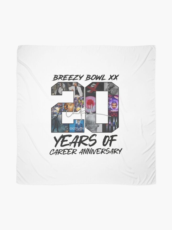 Breezy Brown Bowl 20 years of career anniversary Scarf