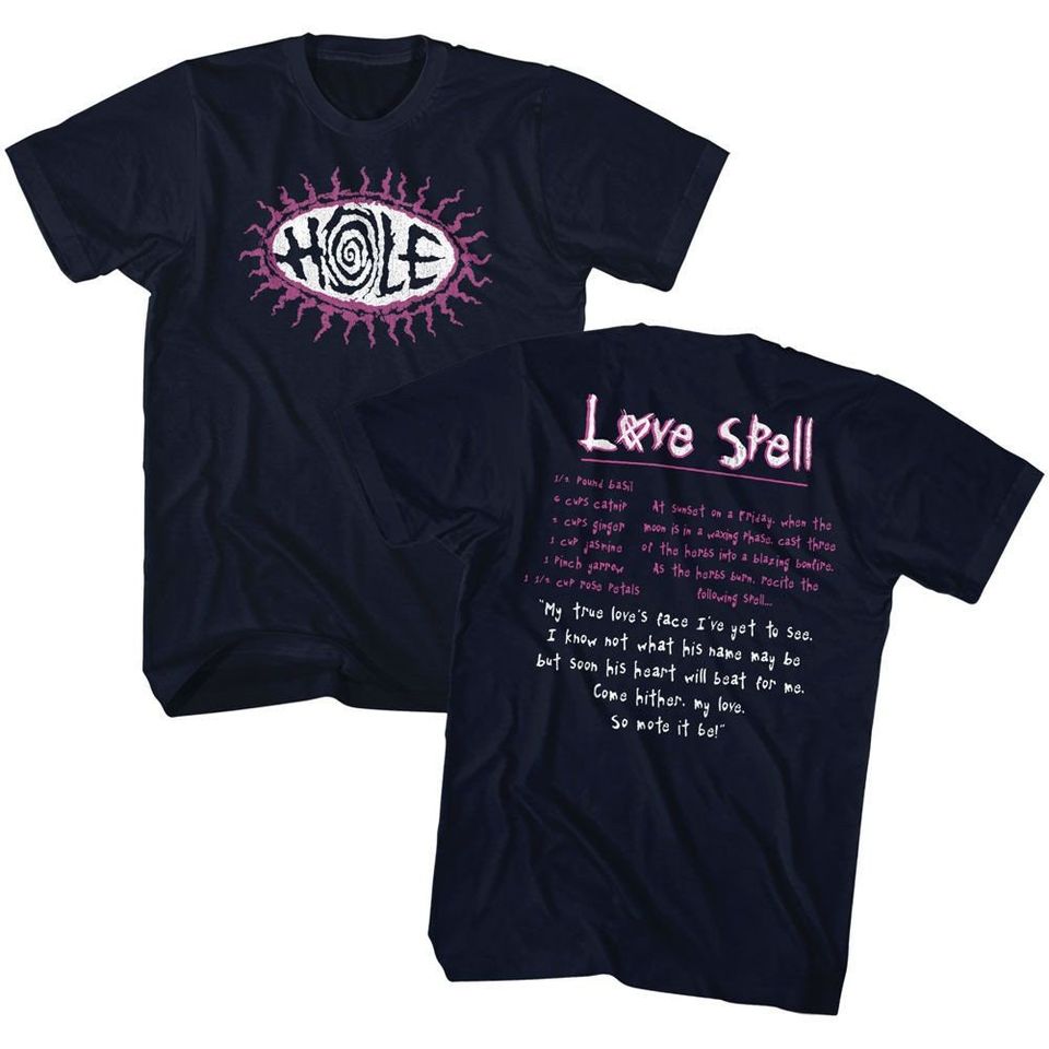 Hole Love Spell Black Adult T-Shirt