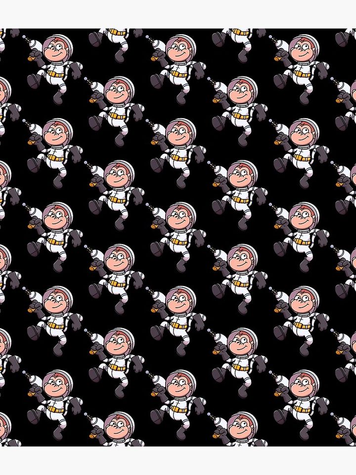 Cartoon Space Monkey  Backpack