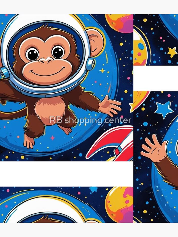 Monkey on the space  Backpack