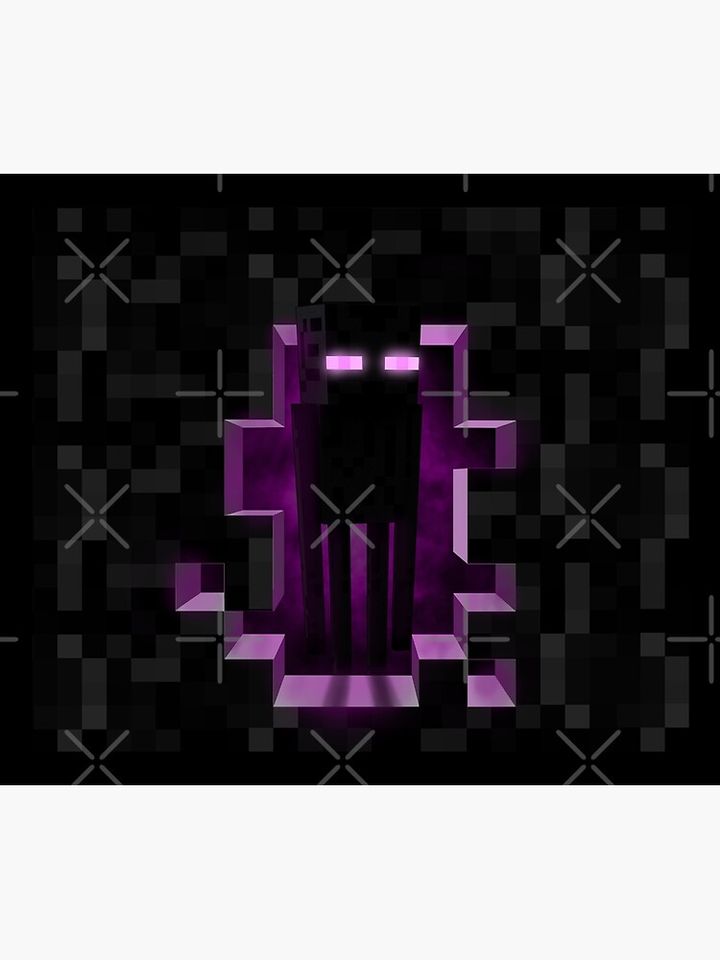 Enderman Minecrafter Enderdragon Throw Blanket