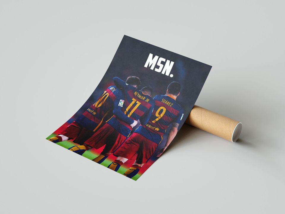 Messi, Neymar, Suarez "MSN" Poster