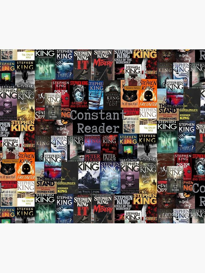 Stephen King Book Covers, Constant Reader Throw Blanket