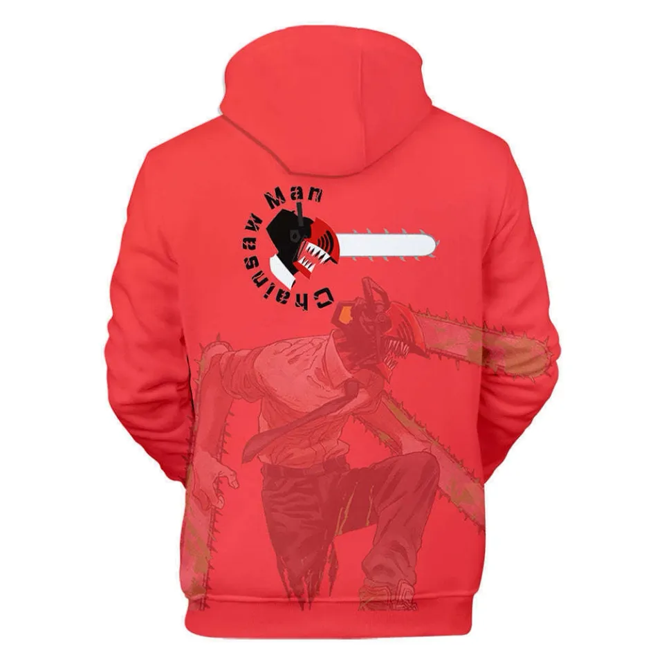 Chainsaw Anime Hooded Sweatshirt Hooded Pullover Hoodie