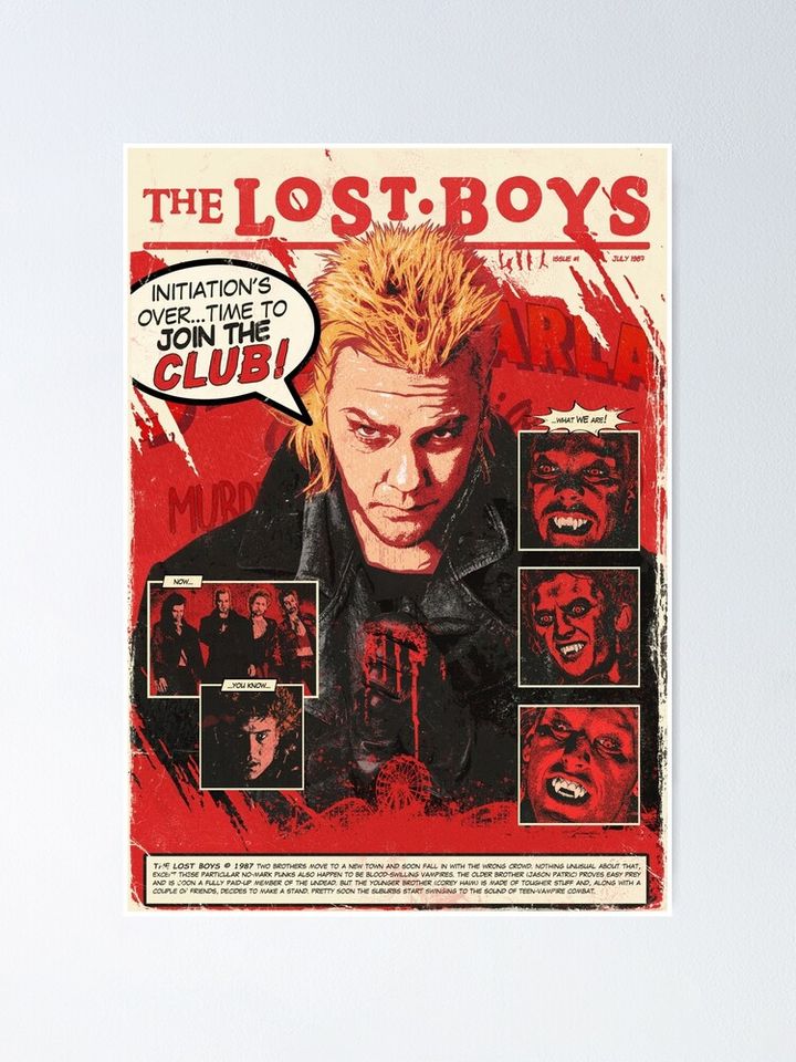 The Lost Boys Comic Poster