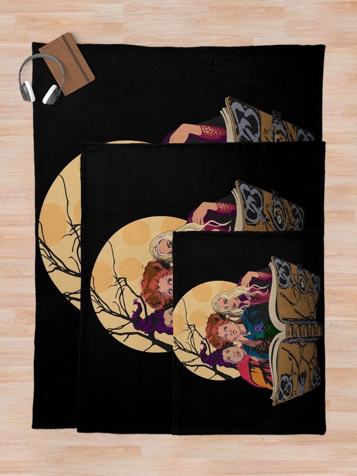 Hocus Pocus Sanderson Sisters Throw Blanket