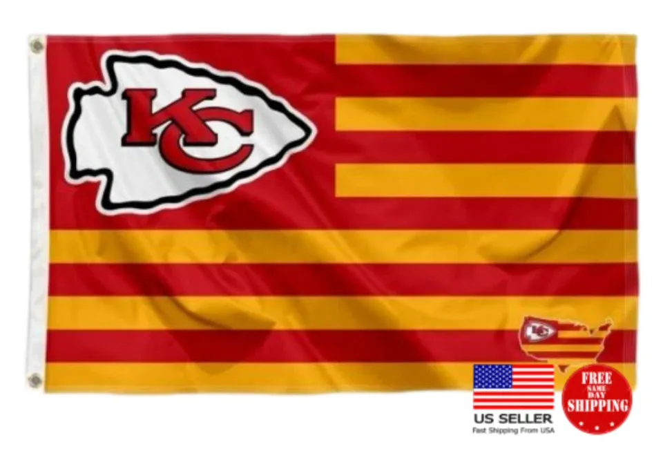 FLAG Kansas City Banner USA Stripes, Gift for Fan