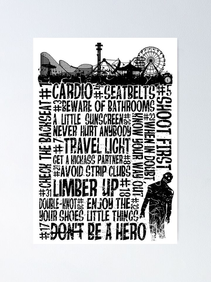 The Zombieland Rules Poster