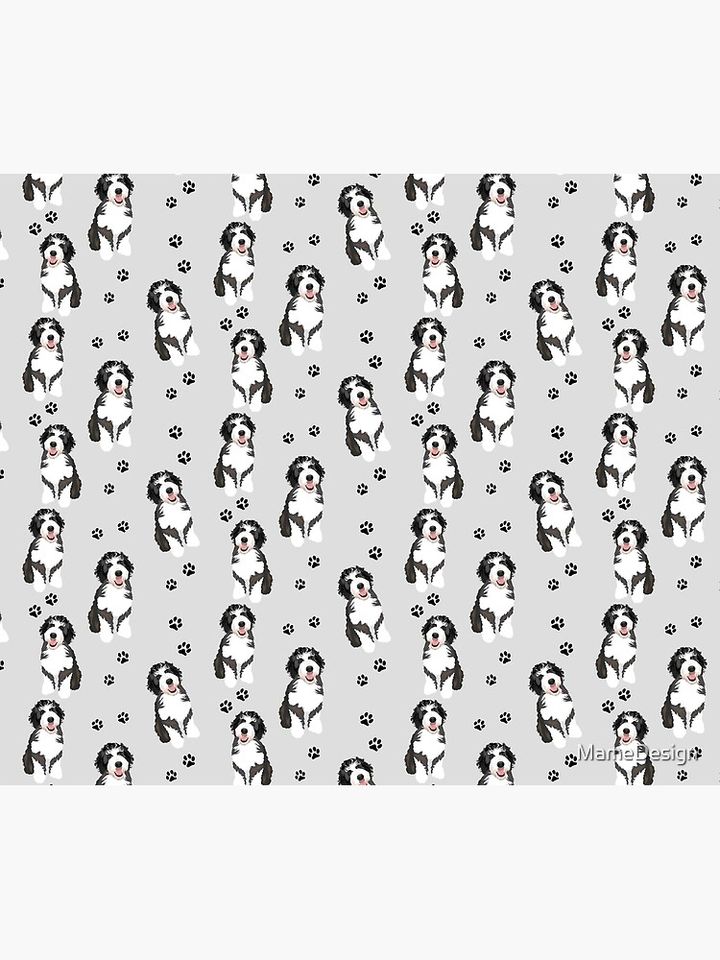 Bernedoodle Throw Blanket