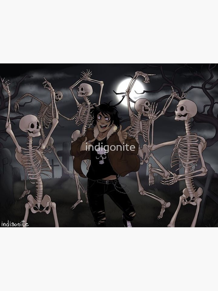 Spooky Scary Skeletons Poster