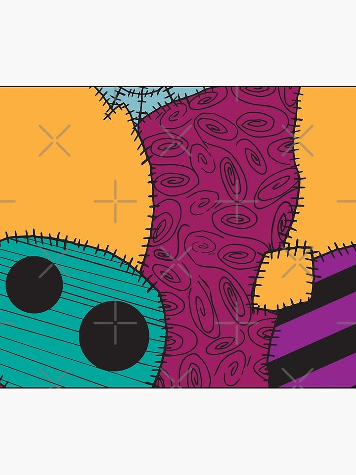 Nightmare Before Christmas Sally Pattern Throw Blanket