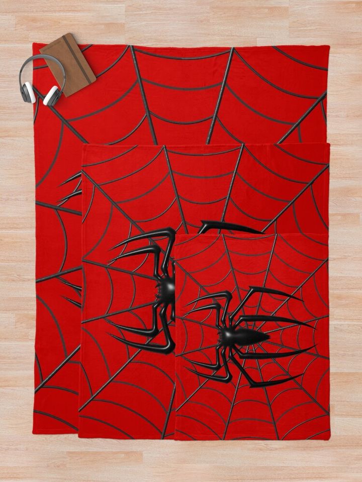 3d Spider Throw Blanket