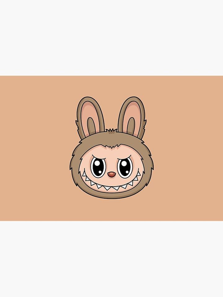 Labubu Brown Cute Character Zipper Pouch, Cute Bags Gift, Gift for Fan