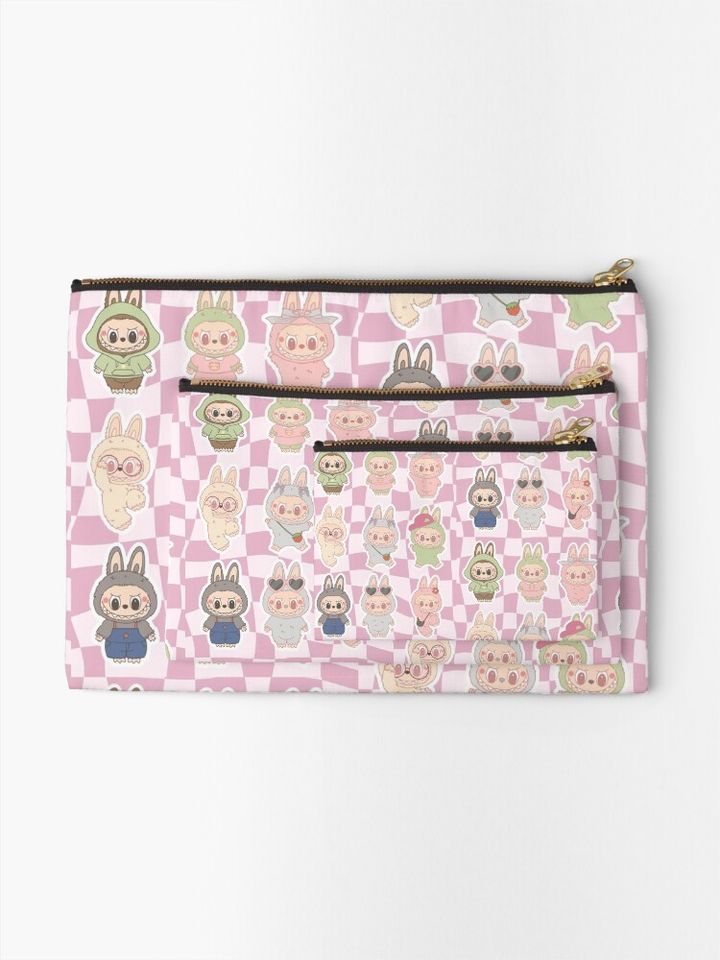 Labubu Party Zipper Pouch, Cute Bags Gift, Gift for Fan