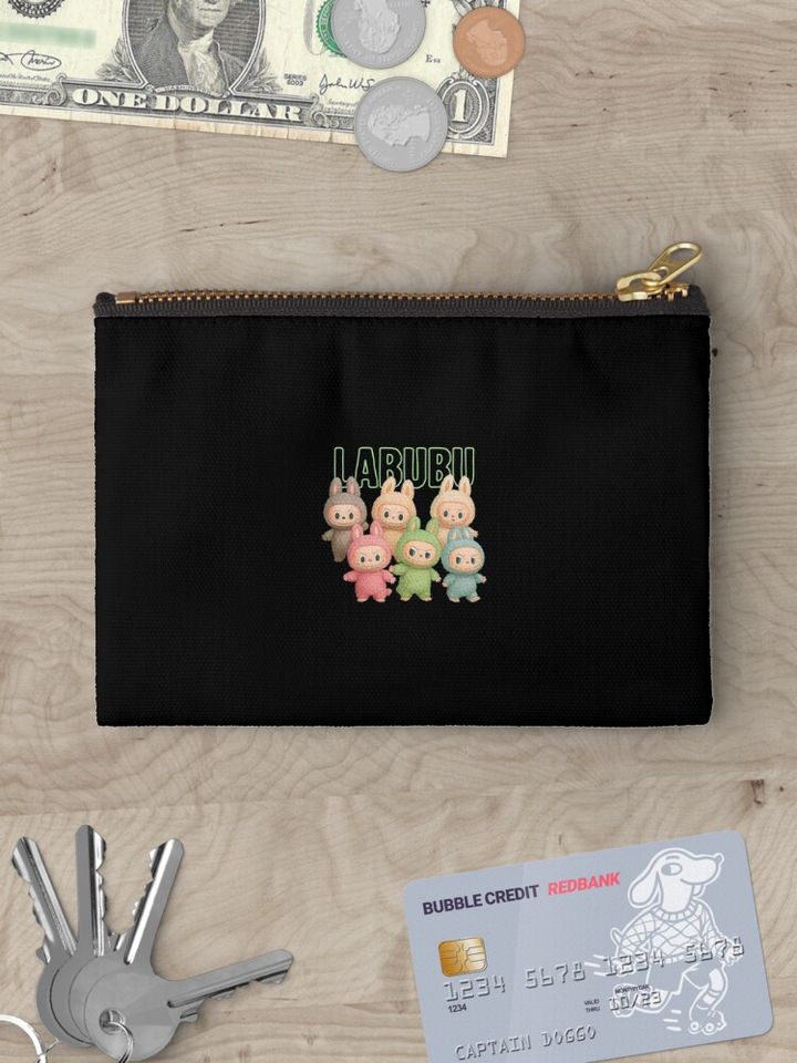 LABUBU DOLLS Zipper Pouch, Cute Bags Gift, Gift for Fan