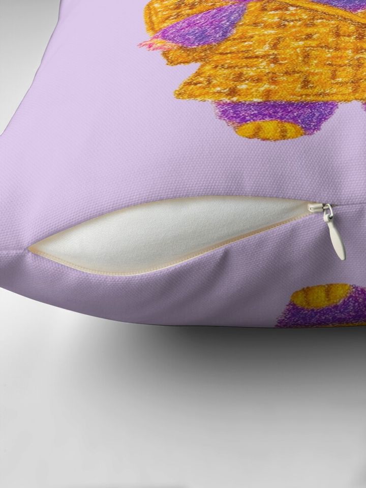 Cute Purple Labubu Pillow, Cute Labubu Pillows Gift, Gift for Fan