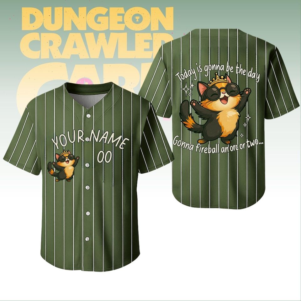 Personalized Dungeon Crawler Carl Baseball Jersey, Goddamns Donut Matching Jersey
