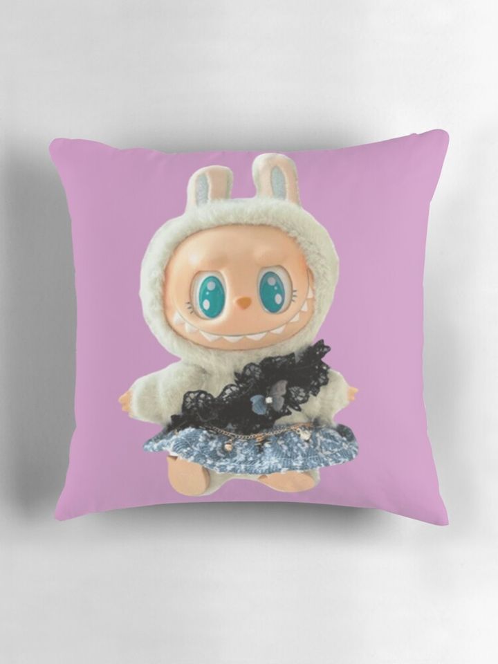 Cute Labubu Doll Pillow, Cute Labubu Pillows Gift, Gift for Fan